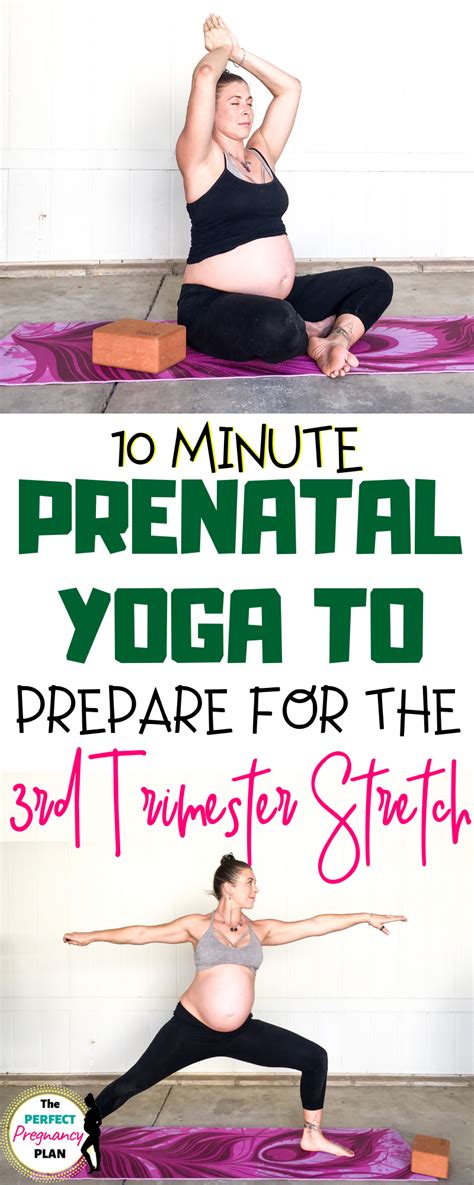 Learn the perfect prenatal yoga routine for the third trimester to ease ...