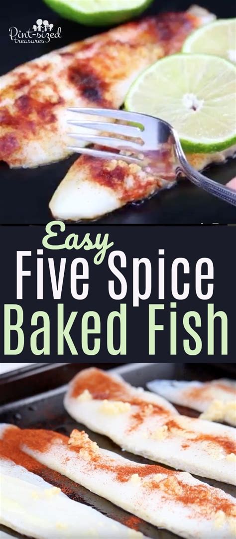 Easy Five Spice Baked Fish · Pint-sized Treasures