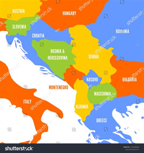 Balkan Mountains Map