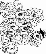 My Little Pony Body Outline Sketch Coloring Page sketch template