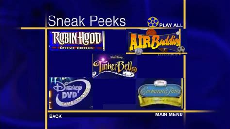 Sneak Peeks Menu (Disney Favorites: Season 3 (2006) DVD) For Kaden Dixon - YouTube