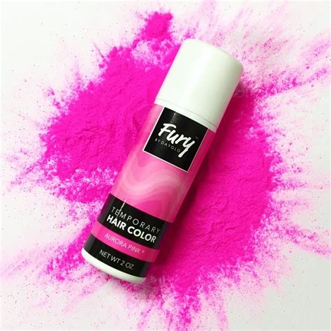 Hot pink temporary hair spray color perfect for festival hair | Fury by DayGlo in Aurora Pink ...