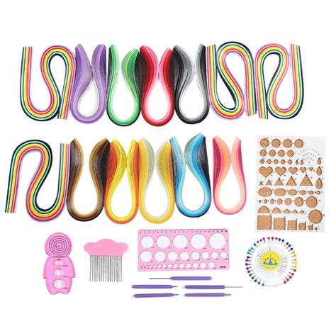 Paper Quilling Set Gradient Ramp Colorful Scrip DIY Hand‑Made Art Craft Tool Kit - Walmart.com