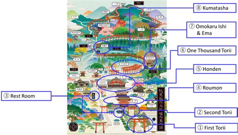 Fushimi Inari Taisha Shrine Map | Guide Service | Kyoto Welcome ...