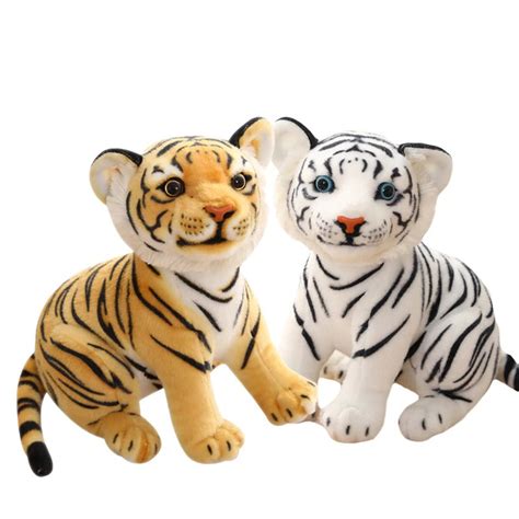 Baby Tiger Plush | White and Brown Stuffed Animal [Free Shipping]