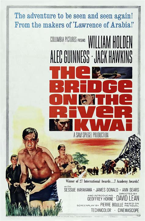 ''The Bridge on the River Kwai'' poster 1957 Mixed Media by Stars on Art | Fine Art America