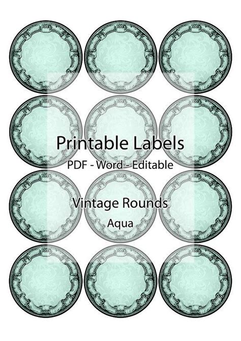 28 Round Labels Template Free in 2020 | Printable labels, Label templates, Round labels