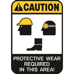 PPE Safety Labels | Model Sign