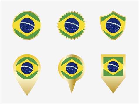 Vector flag set of Brazil 22822516 Vector Art at Vecteezy