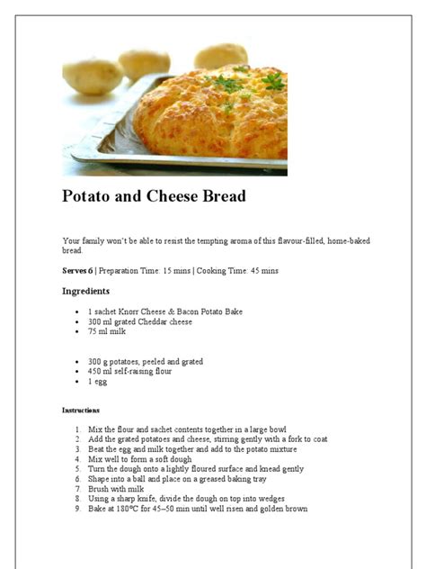 Knorr Recipes | PDF | Baking | Dough