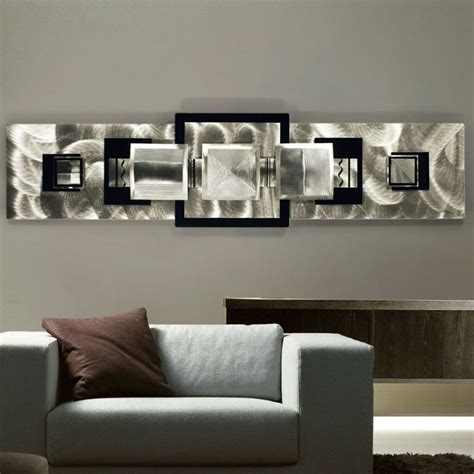 Stylish Metal Wall Décor Ideas | Wanddeko wohnzimmer, Moderne dekoration, Silberne wände