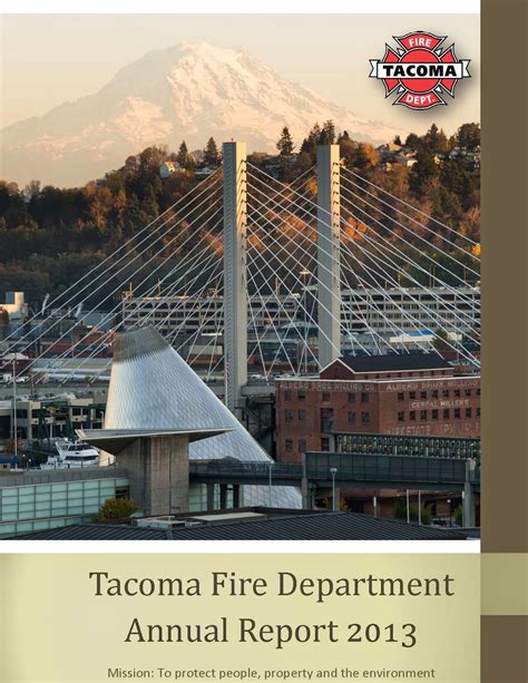 Tacoma Fire Department: Tacoma Fire Department Annual Report - 2013