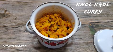 knol khol Curry Recipe| Turnip Kottu | Kohlrabi Curry - nams corner