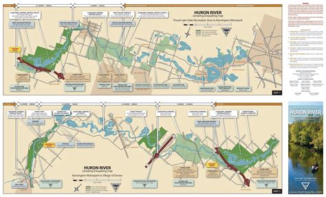 Huron River Canoeing & Kayaking Map - Huron-Clinton Metroparks