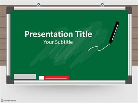 Free Green Board PowerPoint Template - Download Free PowerPoint PPT