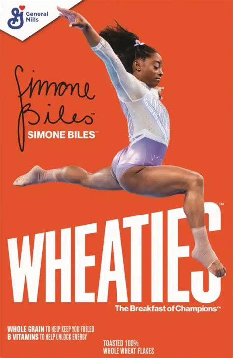 Wheaties Features Simone Biles on Its Cereal Box Again