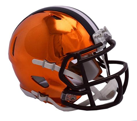 NFL Cleveland Browns Team Speed Mini Chrome Alternate Helmet | Mini football helmet, Football ...