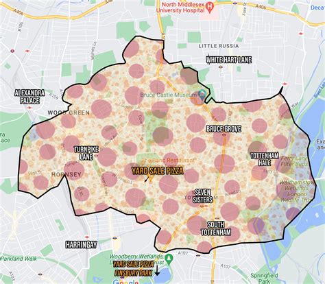 Tottenham pepperoni map - Yardsale