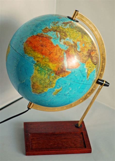Reserved for Jen Vintage 1980's Aqua Blue World Globe Map | Etsy | World globe map, Vintage ...