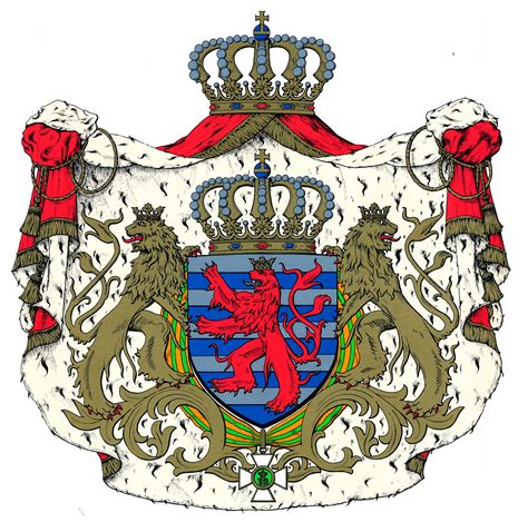 The National Arms of Luxembourg - Coat of arms (crest) of The National Arms of Luxembourg