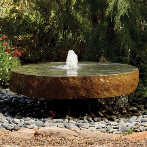 Natural Millstone Fountain - Stone Forest Stone Garden Fountains ...