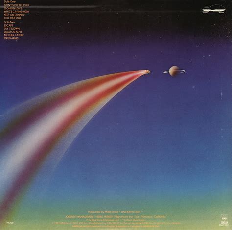 Journey 1981 Escape Album Art Classic Covers