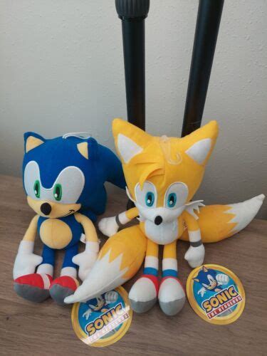 Sonic the Hedgehog Plush (12" Tails + Sonic) Official License Toy ...