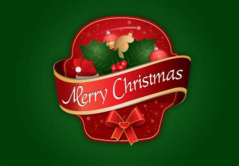 Merry Christmas Label logo - Download Free Vector Art, Stock Graphics ...