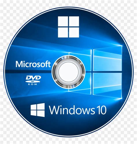 Desain Dvd Win 10 - Windows 10 Disk Label, HD Png Download - 1398x1398 ...