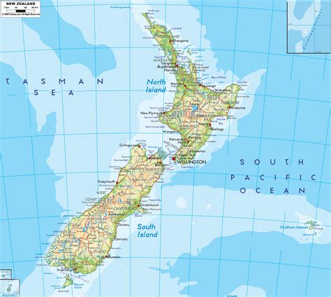 New-Zealand-physical-map.gif - Map Pictures