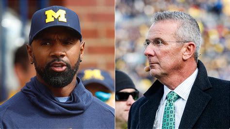 Charles Woodson and Urban Meyer adjacently reacting to game-winning INT perfectly captured Ohio ...