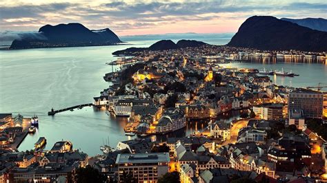 Norway, Sky, Lights, City Wallpapers HD / Desktop and Mobile Backgrounds