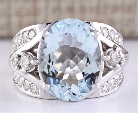 Charming Jewelry 925 Silver Aquamarine Ruby Gem Ring Women Engagement Size 6-10 | eBay