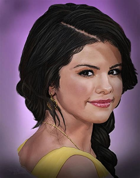 Selena Gomez Digital Painting Painting by Femchi Art - Pixels