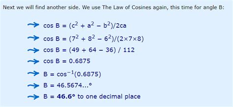 php - can I find the cosine inverse to find the angle of a triangle ...