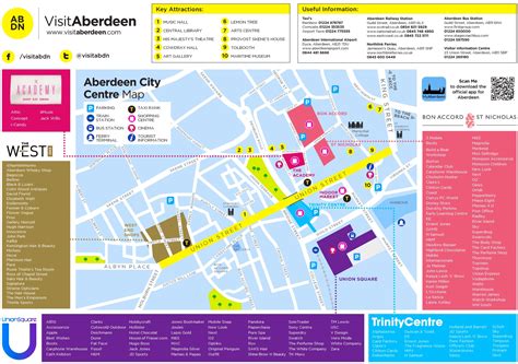 Aberdeen tourist map