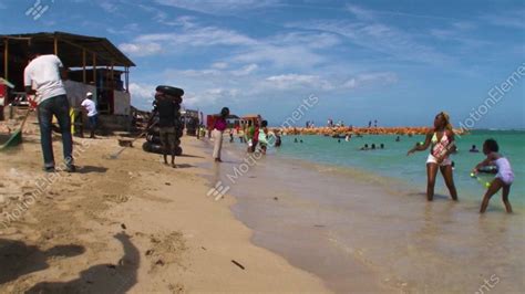 Jamaica Beach Near Kingston June 2017 Stock video footage | 11254603