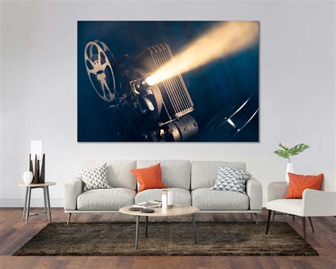 Movie Projector Modern Wall Decor Film Bedroom Framed Prints - Etsy