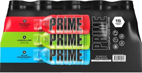 Prime Hydration Drink Variety Pack (16.9 fl. oz, 15 pk.) : Amazon.co.uk: Grocery