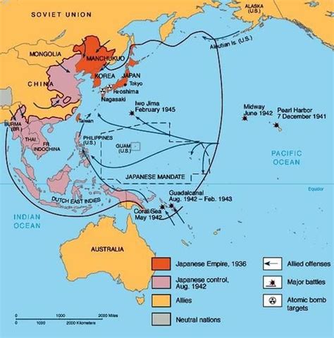 WW II Maps - N.C.M.S. 8TH GRADE S.S.