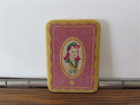 Girl Scout Pin Vintage 1944 Girl Scout Pin Fabric Girl Scout - Etsy