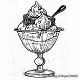 Ice Cream Sundae Coloring Pages  Free & Printable sketch template