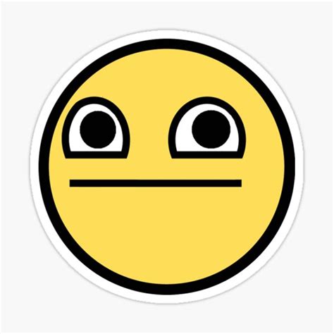 "Awesome Face Epic Smiley HIGH" Sticker for Sale by IceKonG | Redbubble