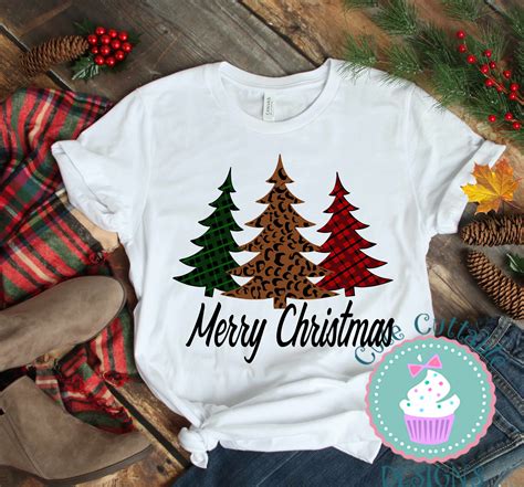 Buffalo Plaid Svg Christmas Svg Leopard Print Svg Christmas T Shirt Design Svg, Eps, Dxf Cut ...