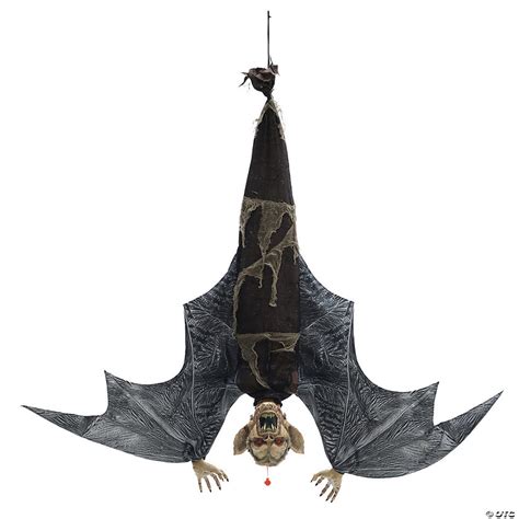 46" Menacing Hanging Bat Halloween Decoration | Halloween Express