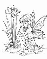 Flower Fairy Coloring Pages sketch template