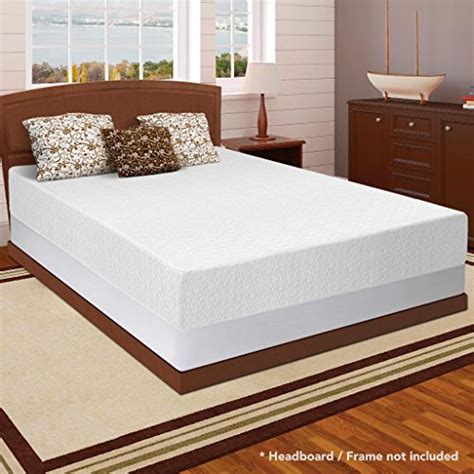 Best Price Mattress 12" Memory Foam Mattress & 7.5" New Steel Box Spring/Mattress Foundation Set ...