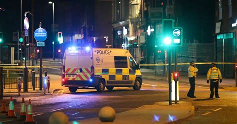 Huge cordon put in place around police station in Oldham town centre after officer assaulted ...