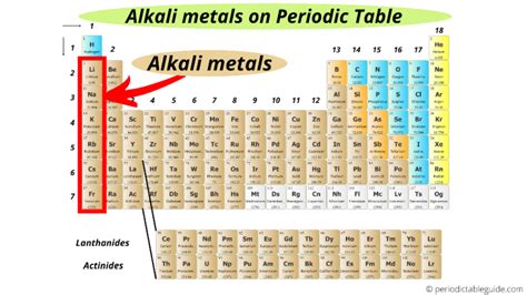 Where are Alkali Metals located on the Periodic Table?