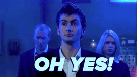 reaction, excited, doctor who, oh yes – GIF